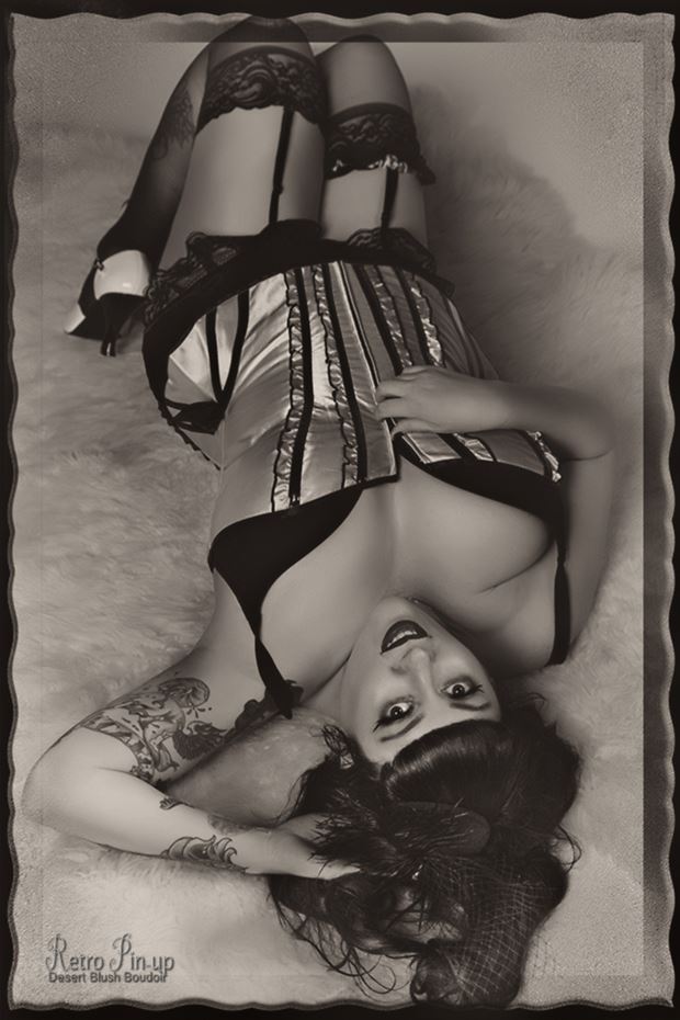 Pretty Pin Up Vintage Style Photo by Photographer Desert Blush 