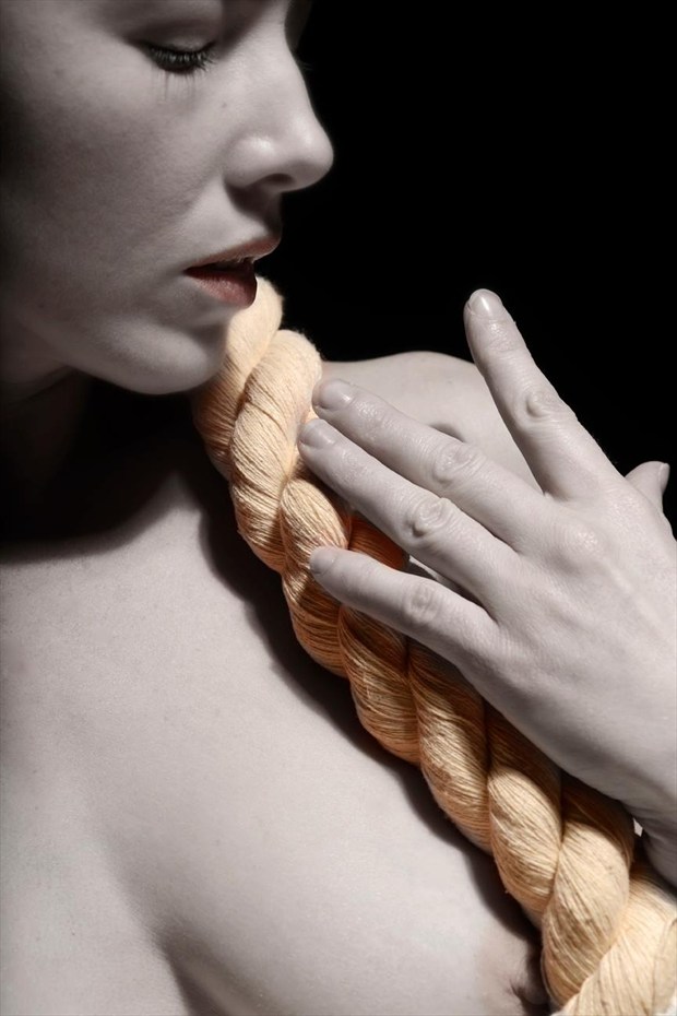 Profile and rope Artistic Nude Photo by Model Em Theresa