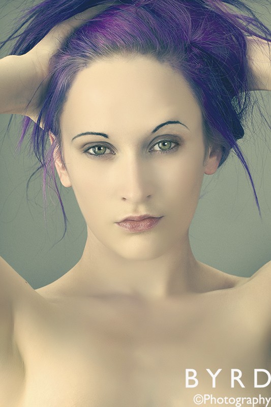 Purple Hair Portrait Photo by Model D%C3%A9irdre J