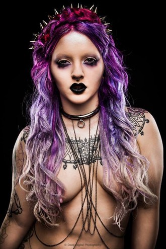 Purple Princess  Tattoos Photo by Model Ashley Love