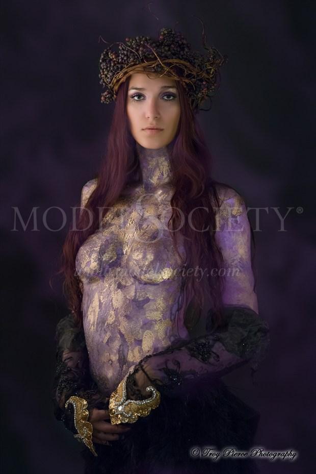Purple and Gold Body Painting Photo by Photographer Troy