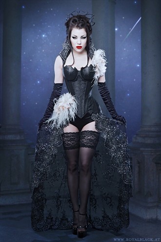 Queen of the Night Lingerie Artwork by Model Morgana