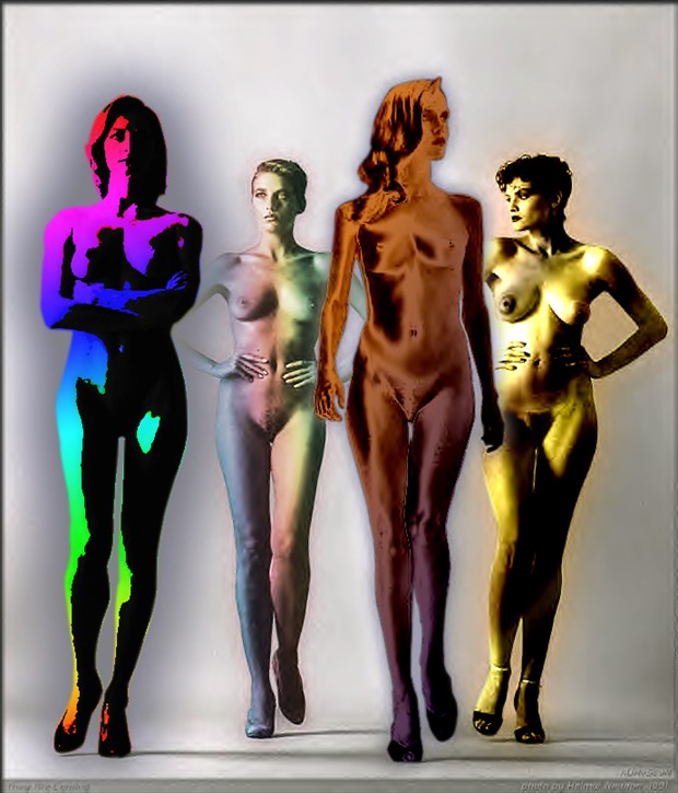 Rainbow Artistic Nude Artwork by Artist Phillip P. Yarish