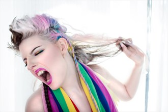 Rainbow Unicorn Attack! 11 Glamour Photo by Photographer Christian Paul