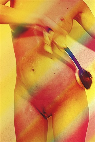 Rainbow and Wet Beauty, part 3 Artistic Nude Artwork by Photographer redgray
