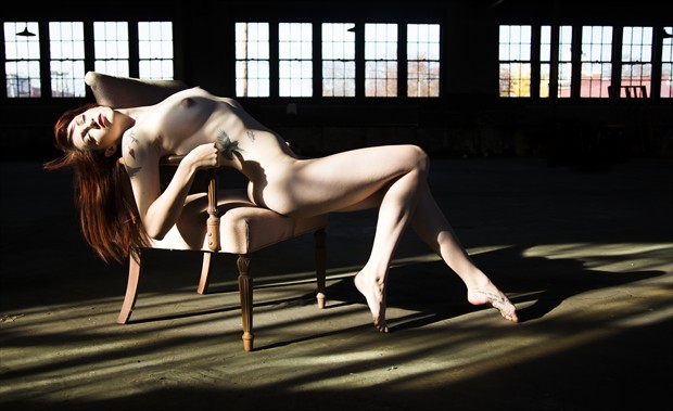 Reclining Arielita Artistic Nude Photo by Artist Freddie Graves