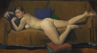 Reclining nude (C%C3%A9cile) Erotic Artwork by Artist Nicolas Granger Taylor