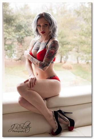 Red Heels Lingerie Photo by Photographer JRSlater