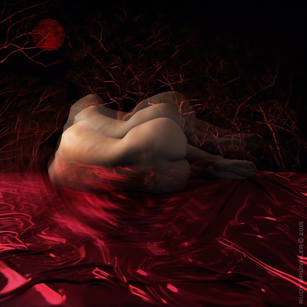 Red Moon Artistic Nude Photo by Photographer RudyBrunnler