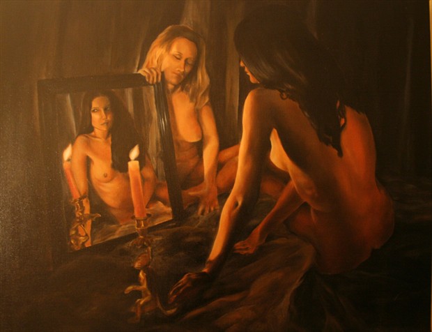 Reflection Artistic Nude Artwork by Photographer Brett Roeller