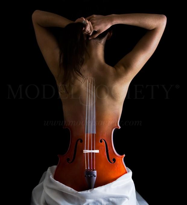 Reinventing the cello Artistic Nude Artwork by Photographer Alexander Kharlamov