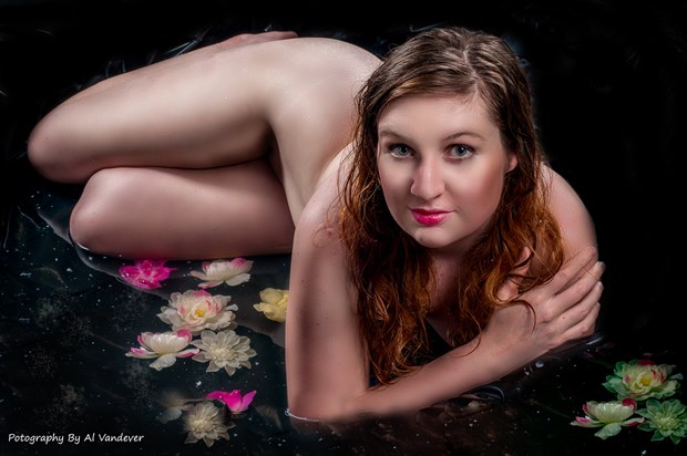 Relaxing among the water lilies Artistic Nude Photo by Photographer Visuals