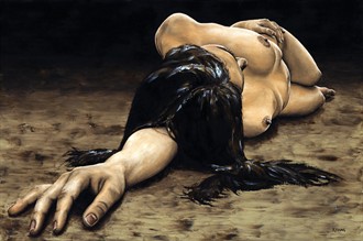 Reposal Artistic Nude Artwork by Artist Richard Young
