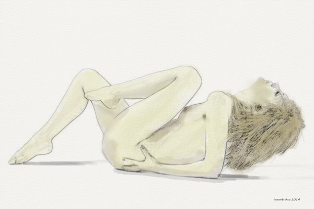 Resting Artistic Nude Artwork by Artist ianwh