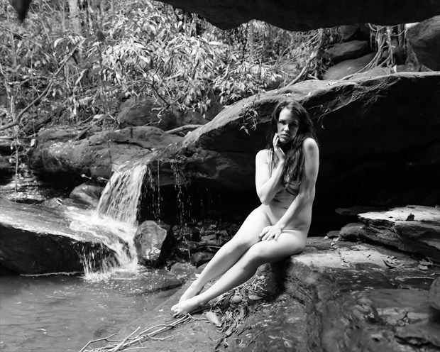 Resting by the Waterfall Artistic Nude Photo by Photographer Stephen Wong