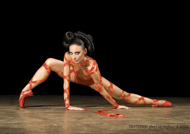 Ribbons by Tentesion Photographer Body Painting Photo by Model Just Ana