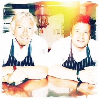 Richard Branson & Jamie Oliver Portrait Photo by Photographer camphotographic