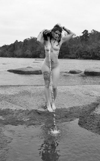 River Goddess Artistic Nude Photo by Photographer John Miles