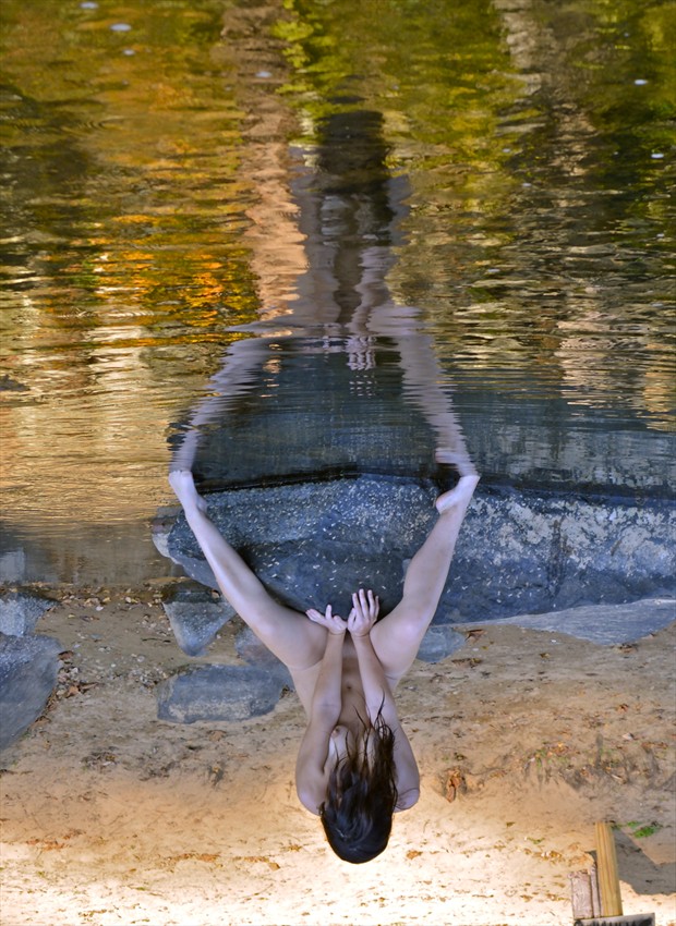 River Reflections Artistic Nude Photo by Photographer TroubadudeProduction