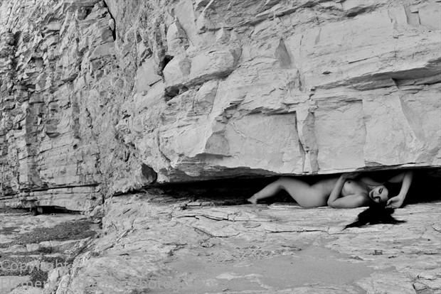Rock and a hard place Artistic Nude Artwork by Photographer Charles Armstrong