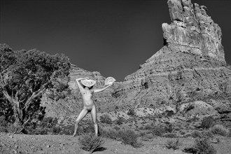 Rocks and Fans Artistic Nude Photo by Photographer David Winge