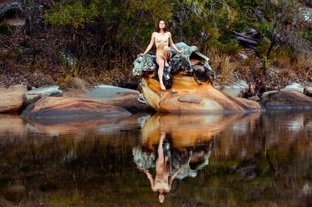 Rocky Reflection Artistic Nude Photo by Photographer Stephen Wong