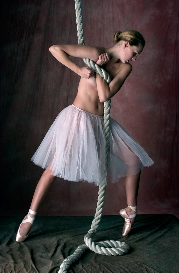 Rope and Tutu Artistic Nude Photo by Photographer John Running Studio