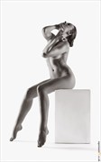 Rosa on the Posing Box Artistic Nude Photo by Photographer Terry King