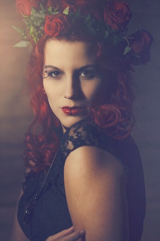 Roses Vintage Style Photo by Model Moijra