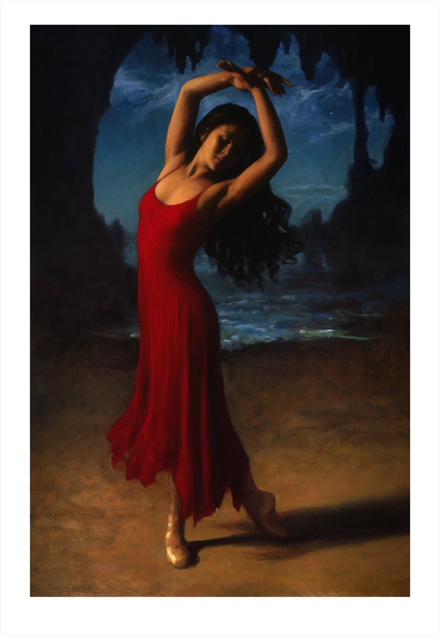 Ruby Dancer Sensual Artwork by Artist Matthew Joseph Peak