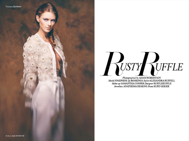 Rusty Ruffle for Institute Magazine Fashion Photo by Photographer adamrobertsonphoto