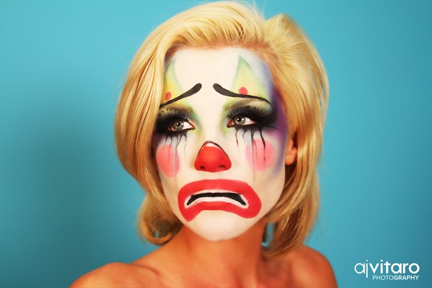 Sad Clown Emotional Photo by Photographer AJVitaroPhoto