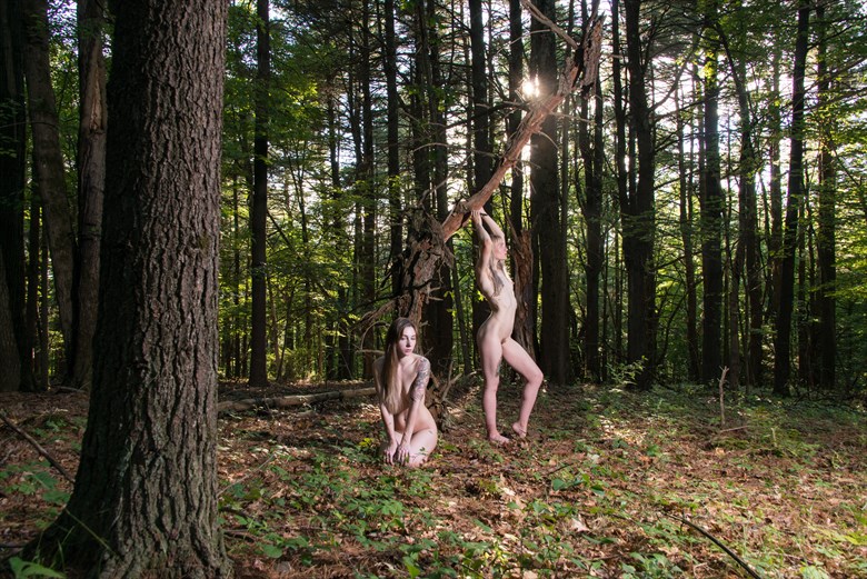 Sarah and Katie Artistic Nude Artwork by Photographer Frank