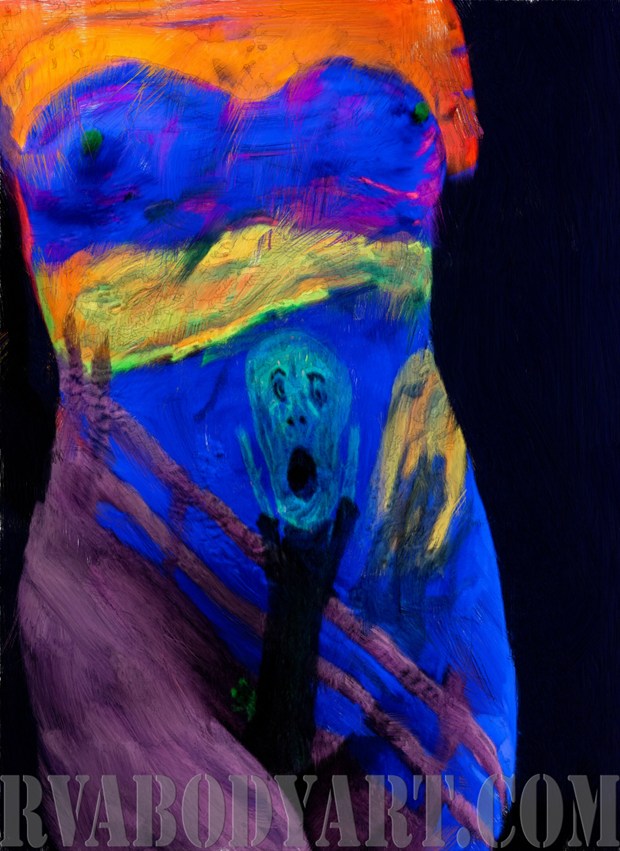 Scream Artistic Nude Photo by Photographer Richmond Body Art