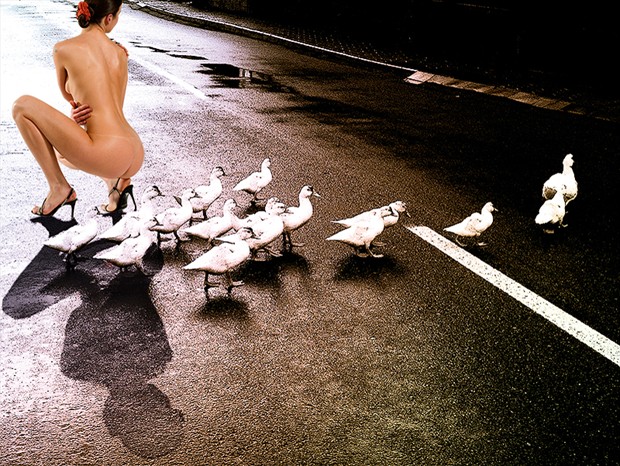 Seattle  Streets Artistic Nude Photo by Artist Phillip P. Yarish