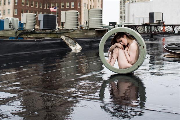 Self reflection Artistic Nude Photo by Photographer DaveMylesPhotography