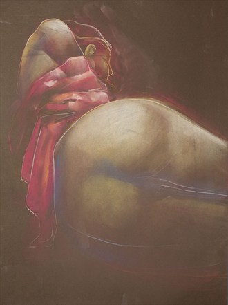 Seneca reclining Artistic Nude Artwork by Artist T_Wayne