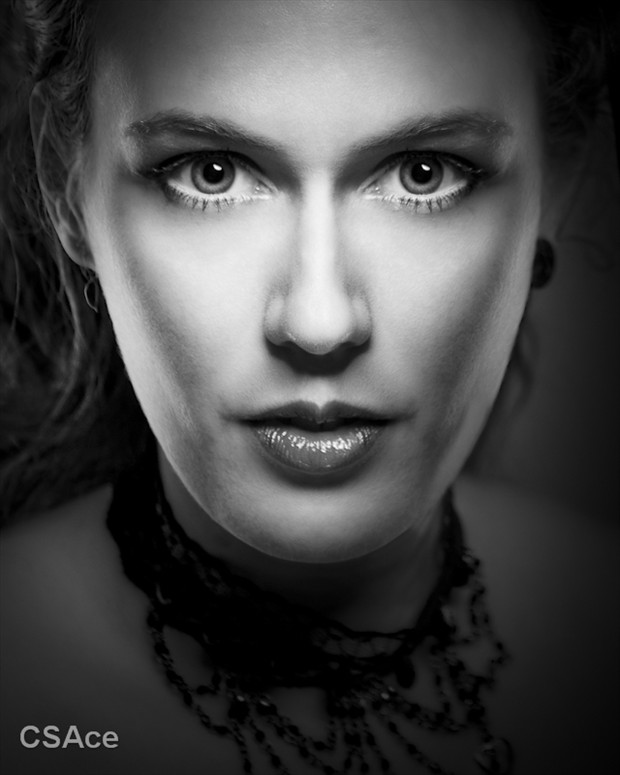Sepia head  Portrait Photo by Model AnnieMoya