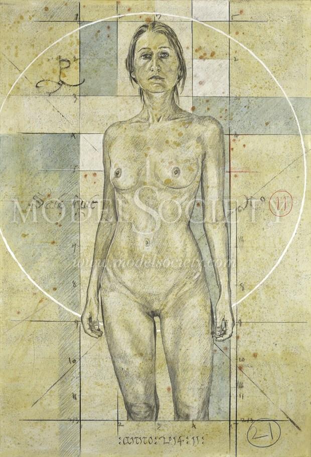 Serie 8 N%C2%B011 Artistic Nude Artwork by Artist Gilles Le Corre