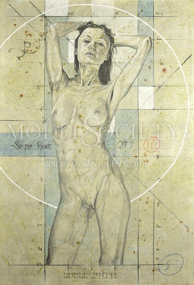 Serie 8 N%C2%B016 Artistic Nude Artwork by Artist Gilles Le Corre