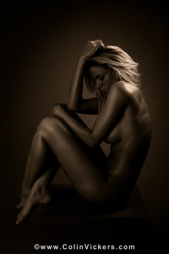 Sheltered Artistic Nude Artwork by Photographer Dr Colin Vickers