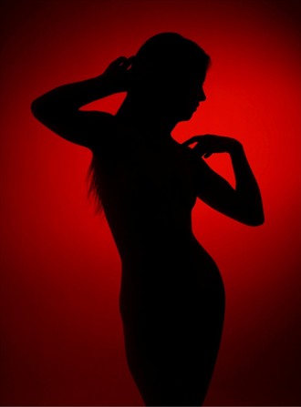 Silhouette on Red Silhouette Photo by Photographer Nor Cal Photography