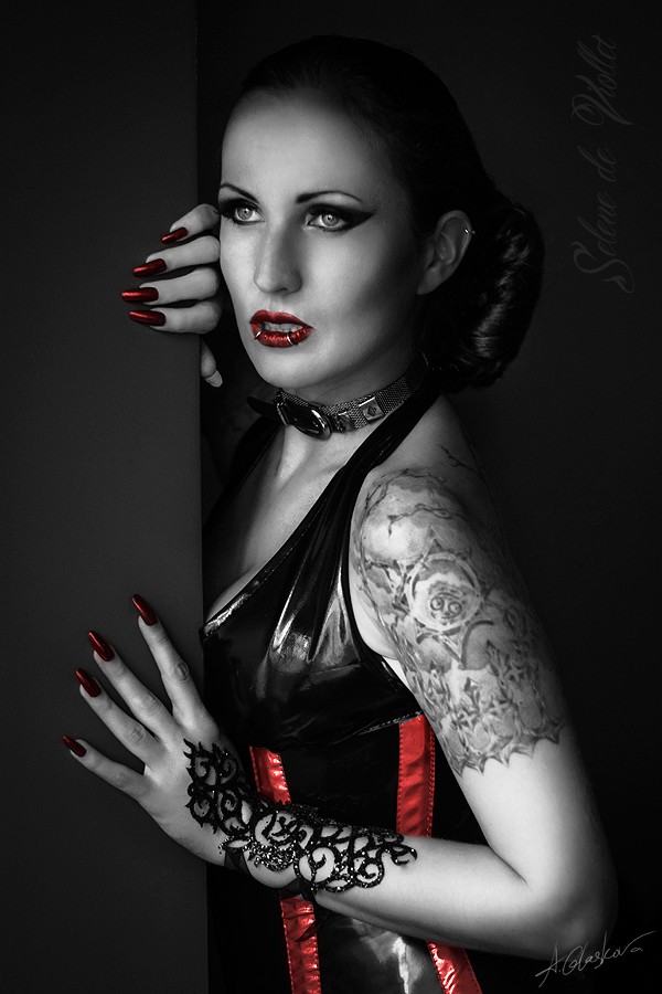 Sin City Tattoos Photo by model Selene de Viollet at Model Society