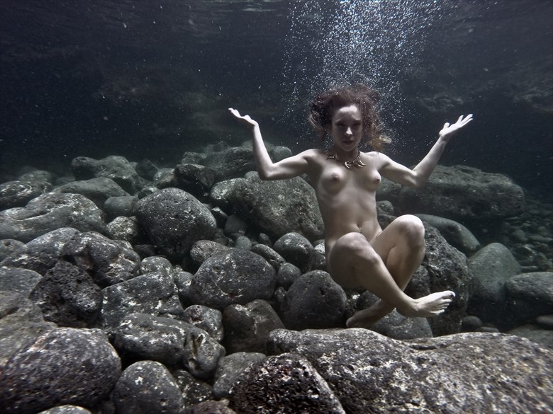 Sinking Artistic Nude Artwork by Photographer Mike