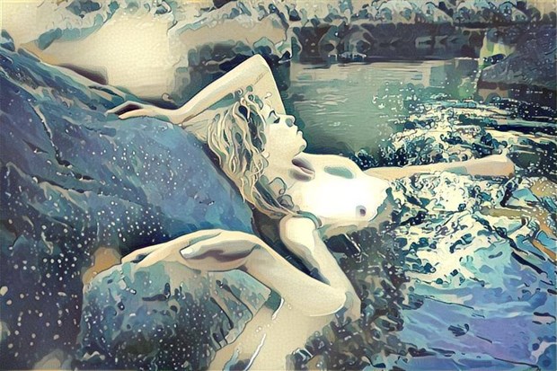Siren of the Potomac  Artistic Nude Artwork by Model Reece de la Tierra