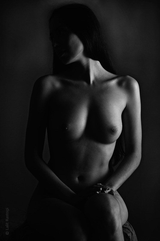 Sitting Nude in Shadow Artistic Nude Photo by Photographer lalphoto