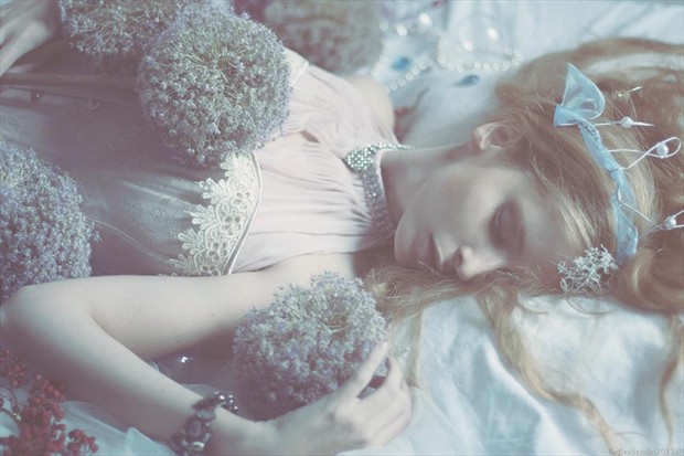 Sleeping Beauty Fantasy Photo by Model Alessandra