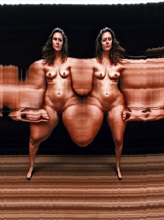 Slit scan photography Artistic Nude Photo by Photographer kunstmann