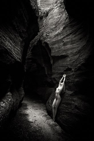 Slot Canyon Artistic Nude Photo by Model Sylph Sia
