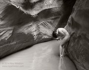 Slot Canyon Artistic Nude Photo by Photographer Roy Whiddon